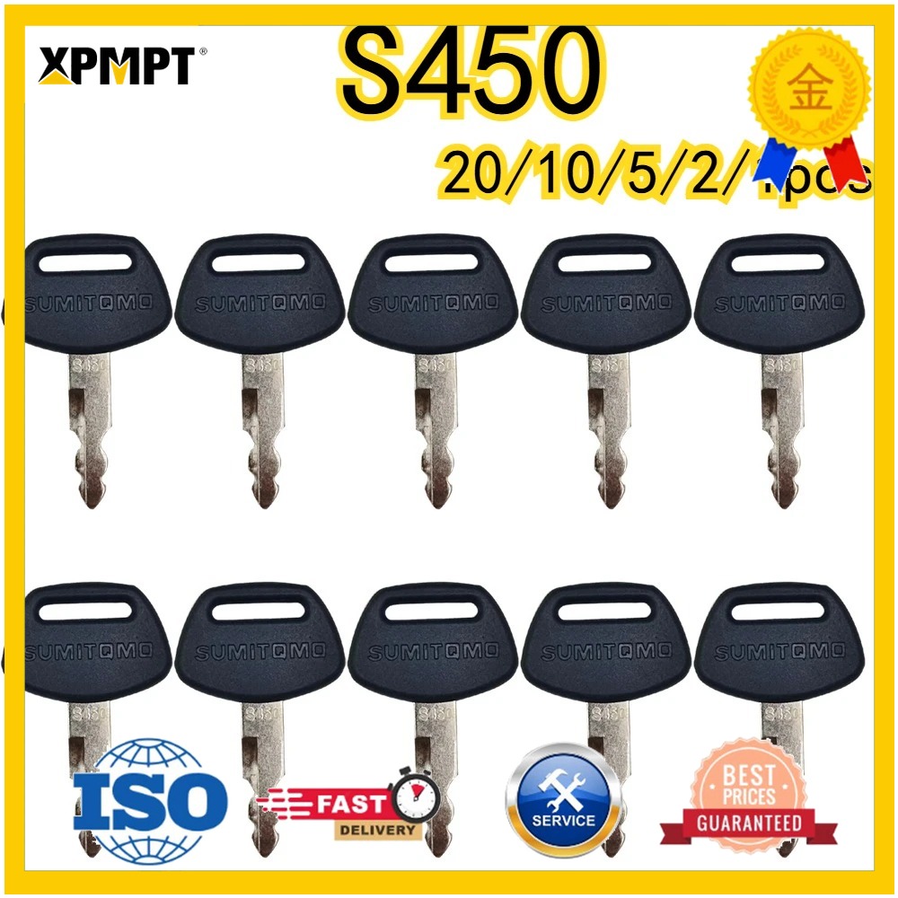 Heavy Equipment Logos - 20/10/5/2/1 adet S450 Ekskavatör Ağır Ekipman