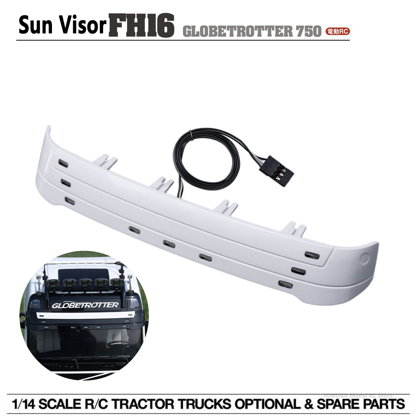 Heavy Equipment Volvo - 1 adet plastik LED güneşlik ışıklı