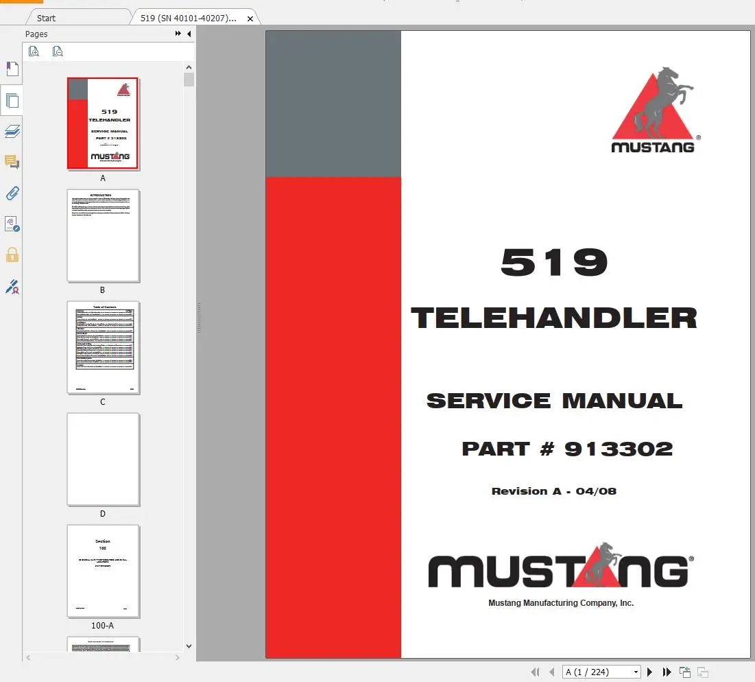 AutoDVD Mustang Machinery Ağır - Heavy Equipment Manual incelemesi ve fiyatı