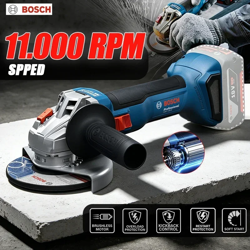 BOSCH GWS 18V-8 Akülü Açı Taşl - Heavy Equipment And Machinery incelemesi ve fiyatı